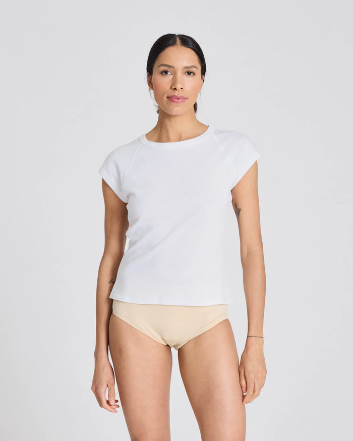 Gai+Lisva - Malou Rib Tee - White