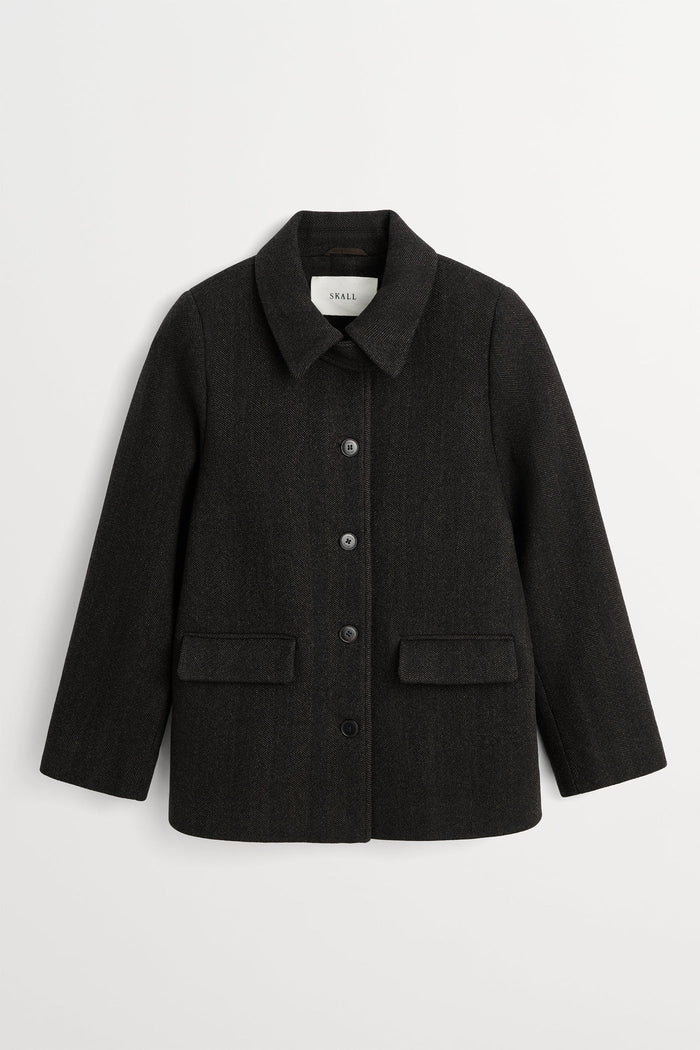 Skall Studio - Alfred Jacket - Brown Herringbone