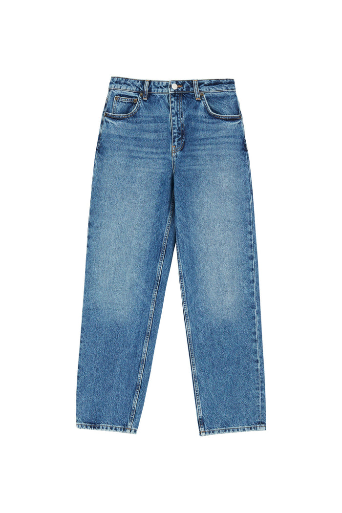 Skall Studio - Allison Cropped Jeans -  Slouchy Blue