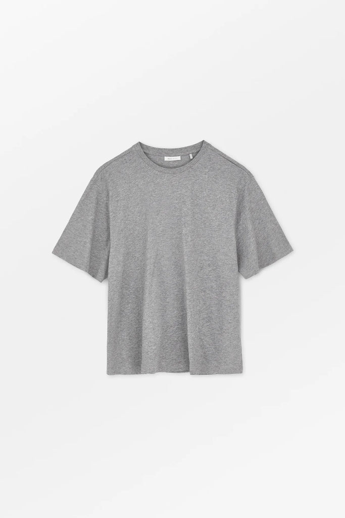 Skall Studio - Andy Oversized Tee - Mid Grey Melange