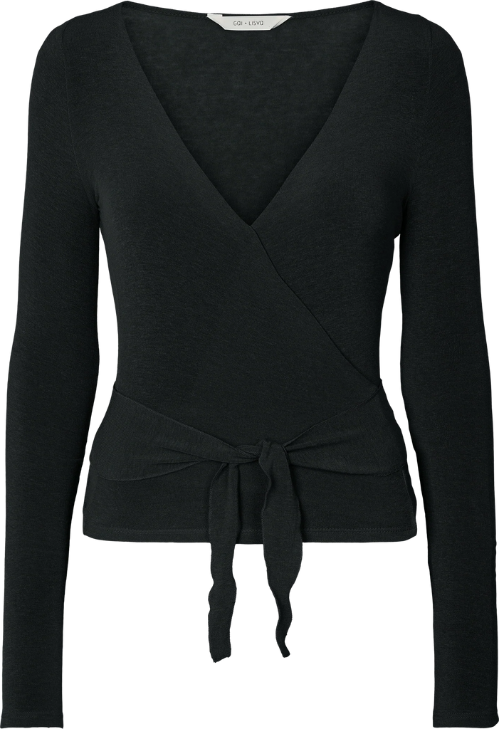 Gai+Lisva - Anne Wrap Top - Black