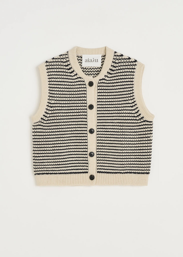 Aiayu - Asha Vest - Mix Black Navy