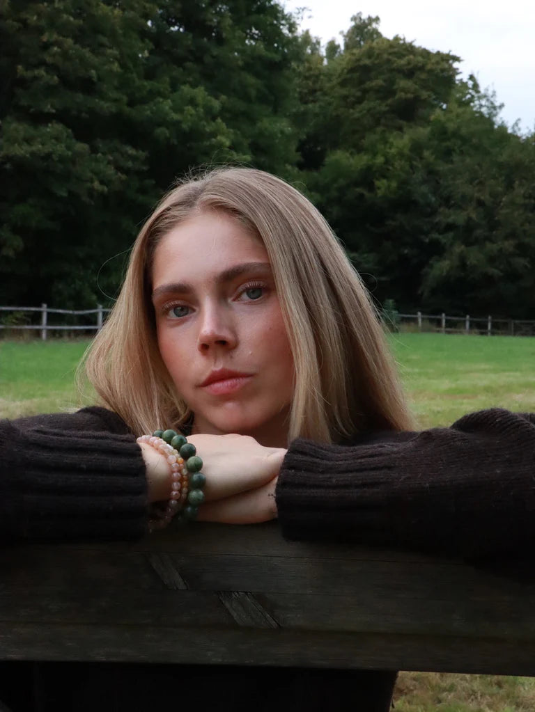 Chunky Southern Jade - Krystal Armbånd