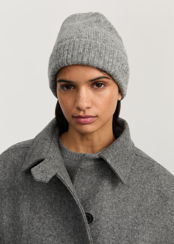 Aiayu - Baby Beanie - Pure Light Grey