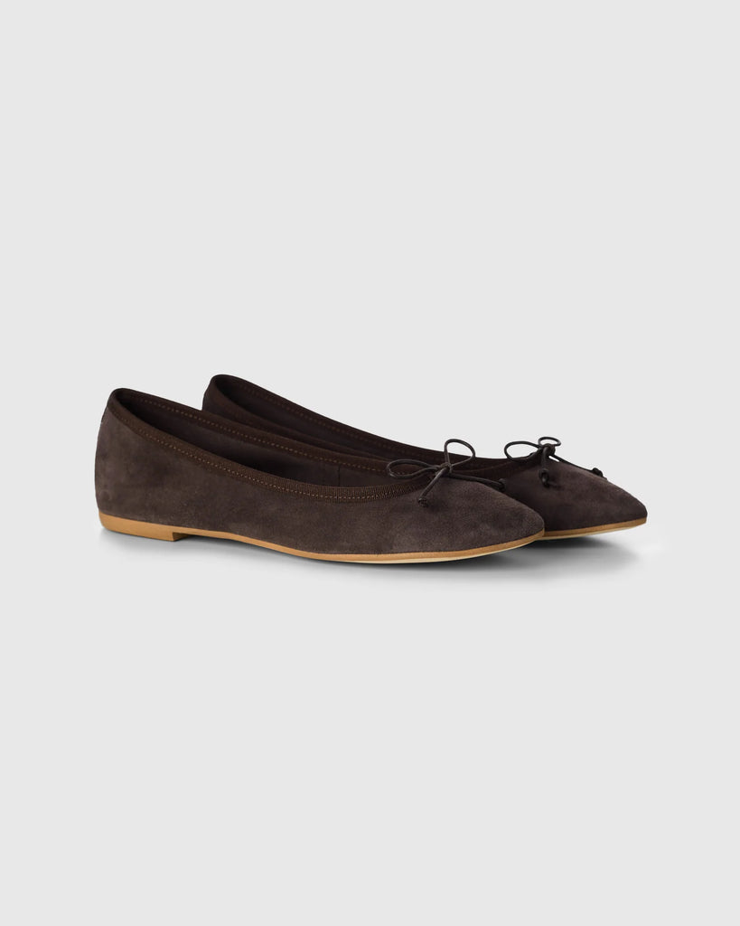 Ballerinaer - Nubuck Brown