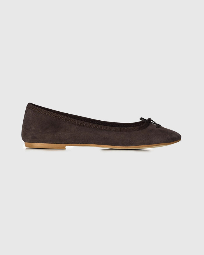 Ballerinaer - Nubuck Brown