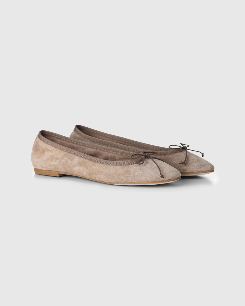 Ballerinaer - Suede Camel