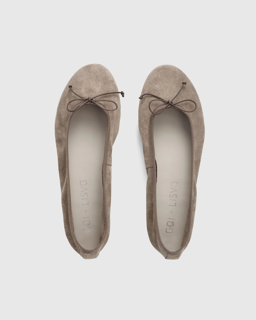 Ballerinaer - Suede Camel