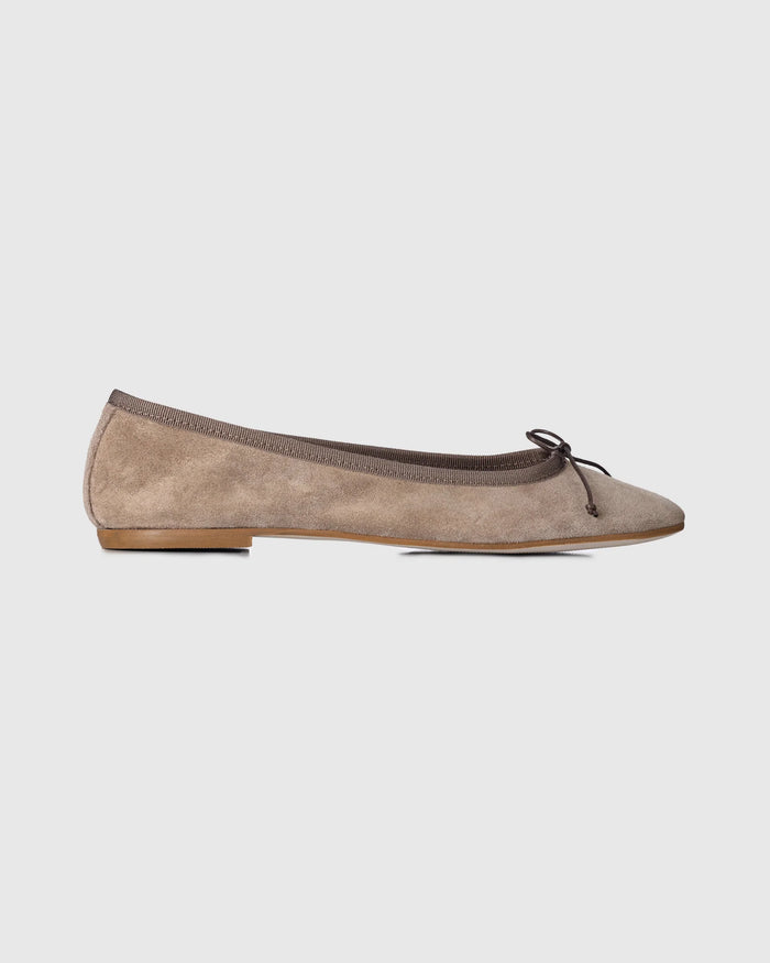 Ballerinaer - Suede Camel