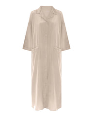 Frau - Berlin Silk Crepe Dress - Stucco