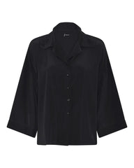 Frau - Berlin Silk Crepe Shirt - Black
