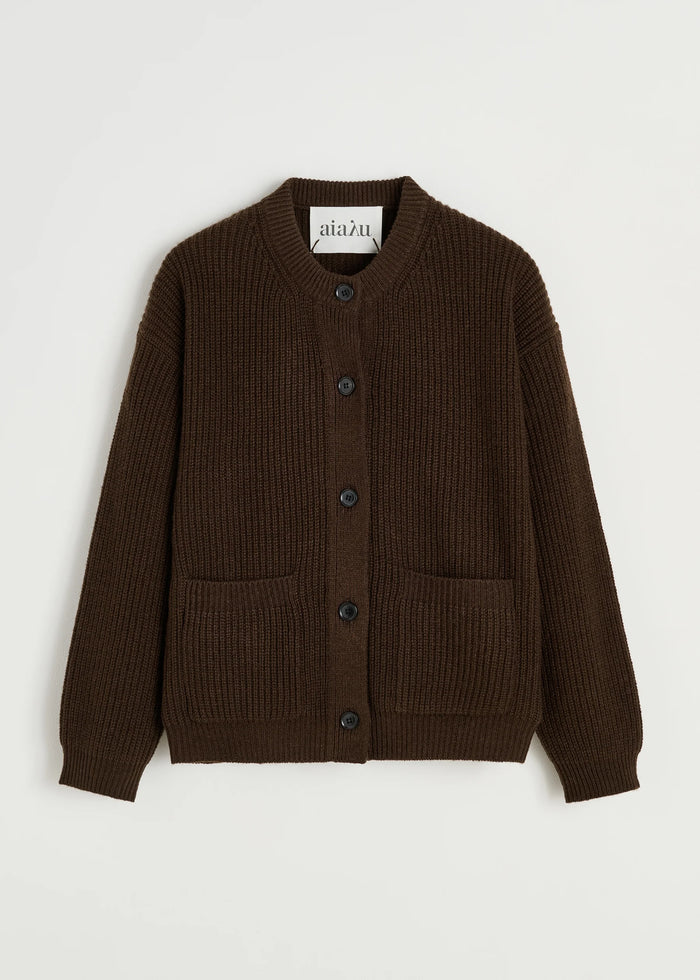 Aiayu - Bine Cardigan - Dark Brown