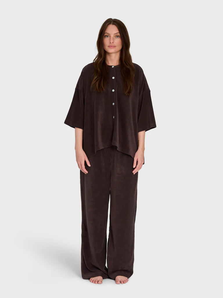 Bongusta - Naram Oversized Shirt - Coffee