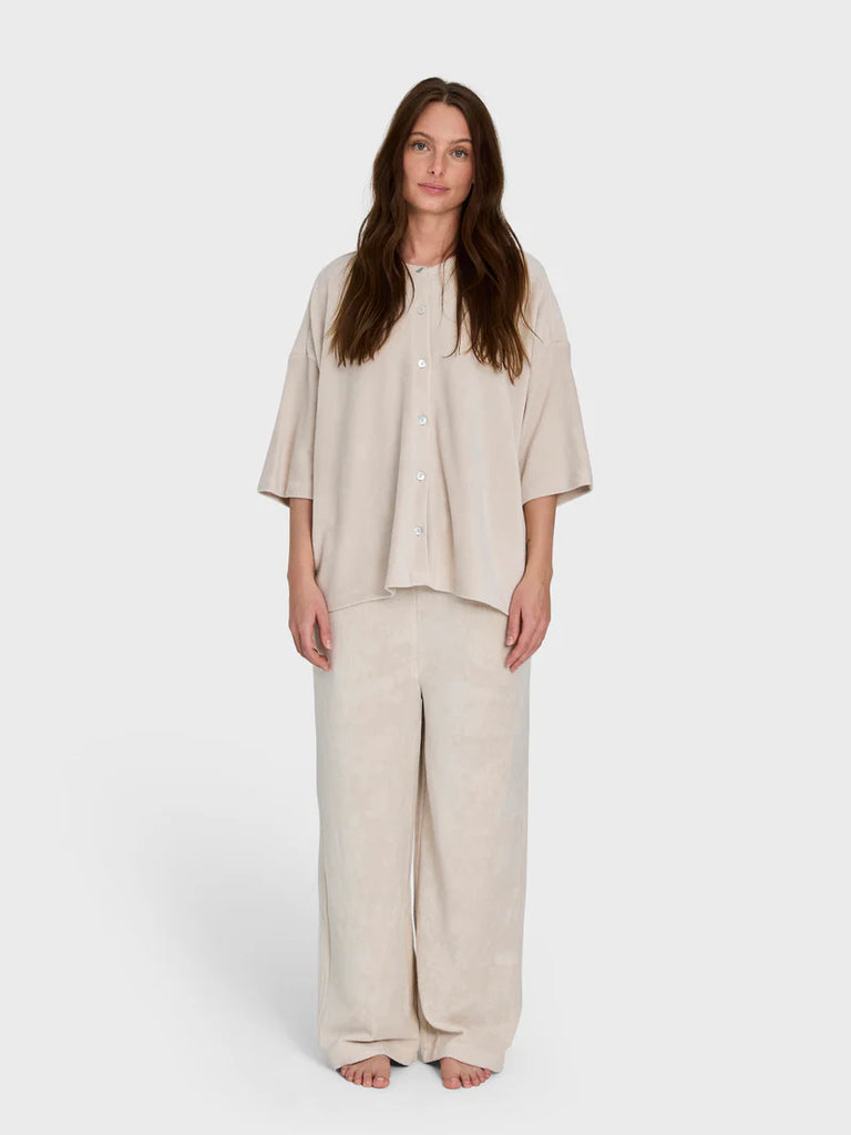Bongusta - Naram Oversized Shirt - Moonbeam