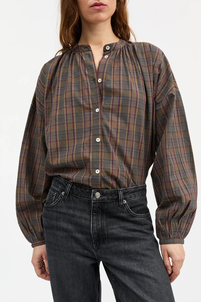 Skall Studio - Cilia Shirt - Green/Red Check