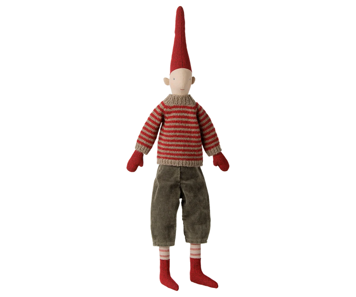Maileg - Nisse Str. 3 - Dreng m. Stribet Strikket Sweater