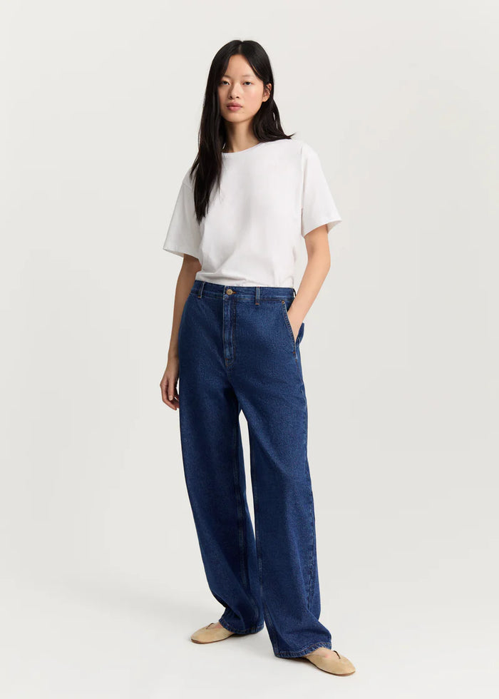 Aiayu - Carlo Midwaist Wide Jeans - Mid Blue