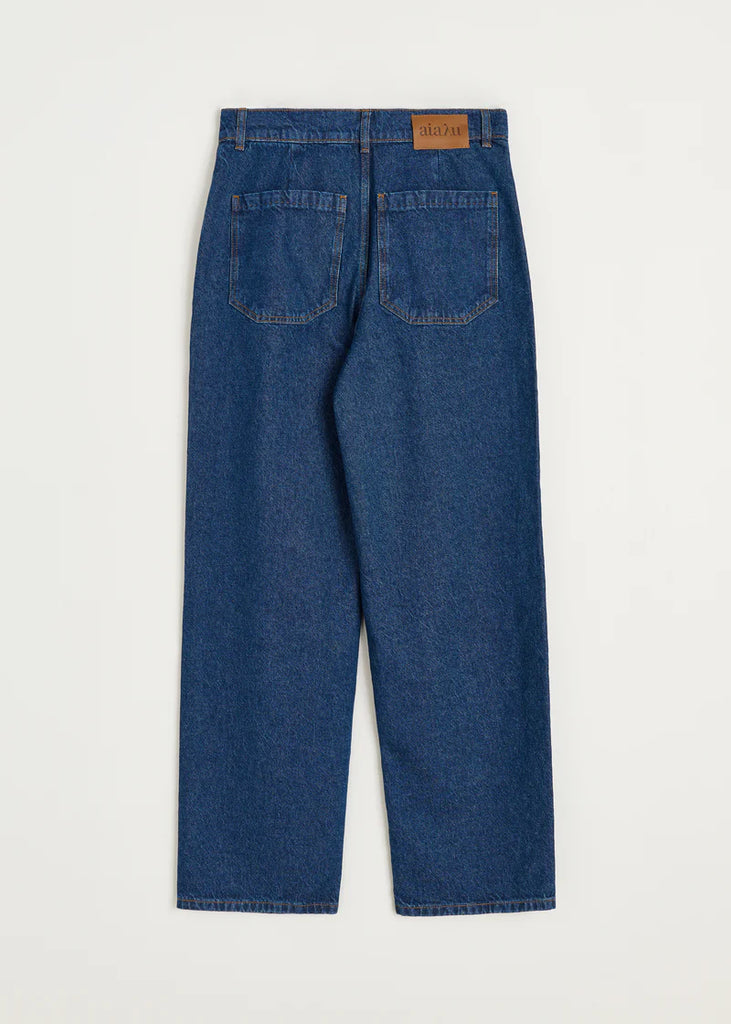 Aiayu - Carlo Midwaist Wide Jeans - Mid Blue