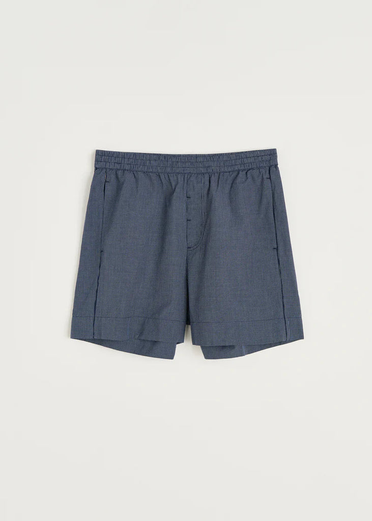 Aiayu - Casual Shorts - Navy Check