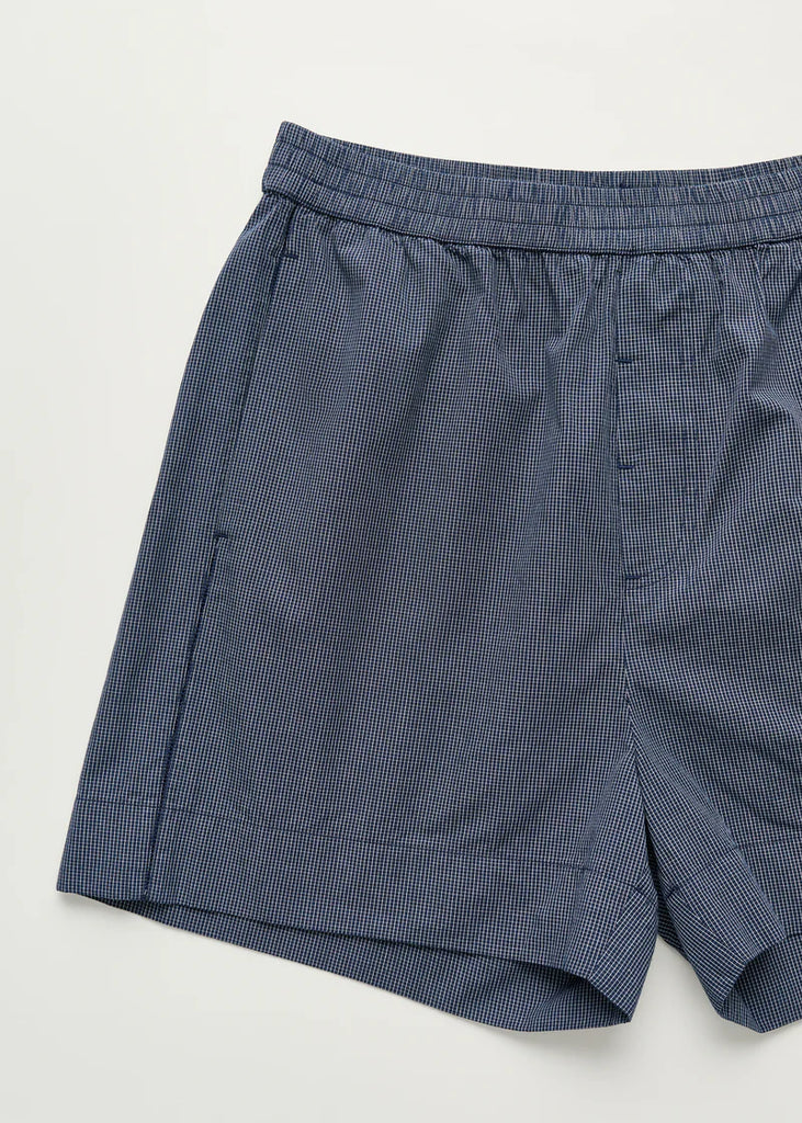 Aiayu - Casual Shorts - Navy Check