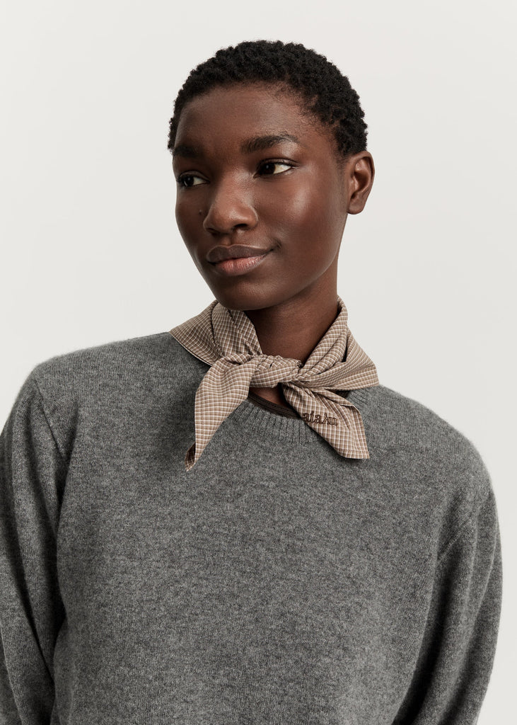 Aiayu - Charlie scarf Check - Mix Fossil