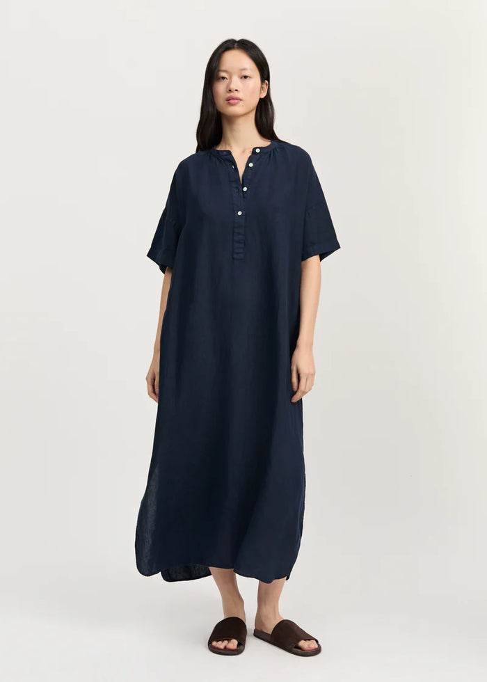 Aiayu - Cille Dress Linen - Navy