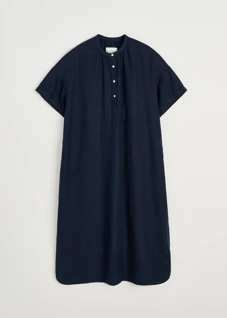 Aiayu - Cille Dress Linen - Navy