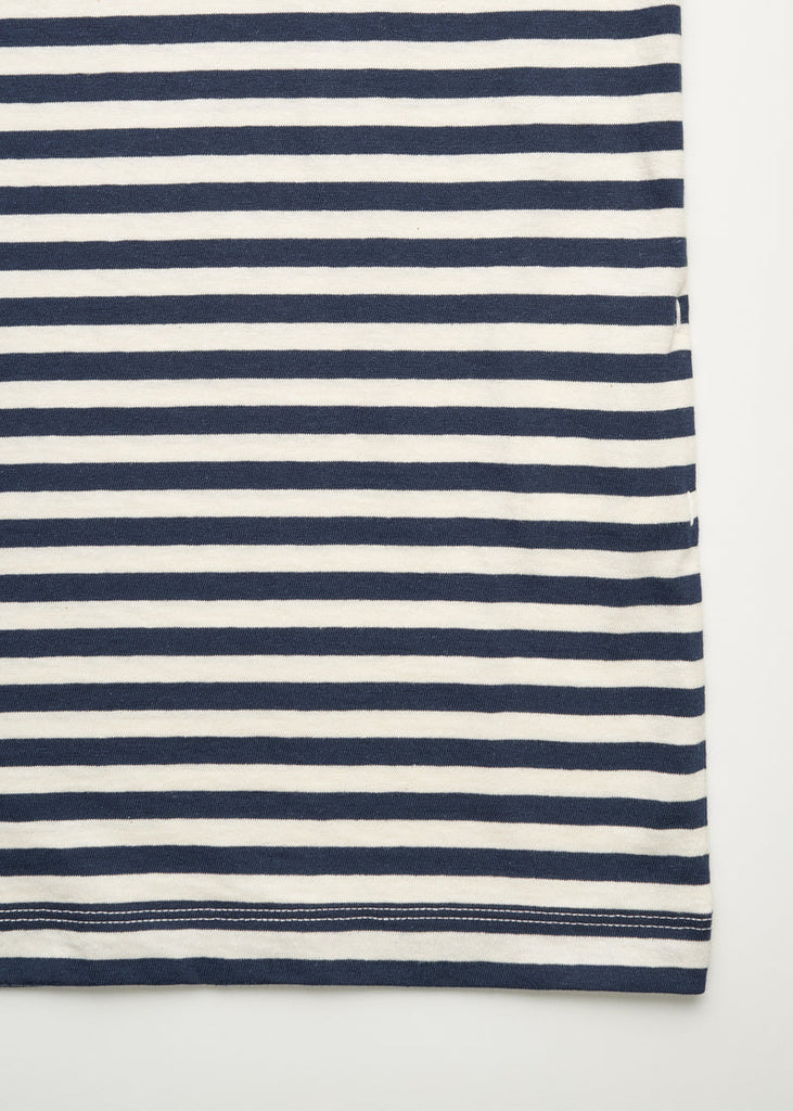 Aiayu - Classic Circular Tee Striped - Mix Night
