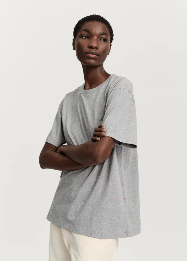 Aiayu - Classic Circular Tee Melange - Grey Melange