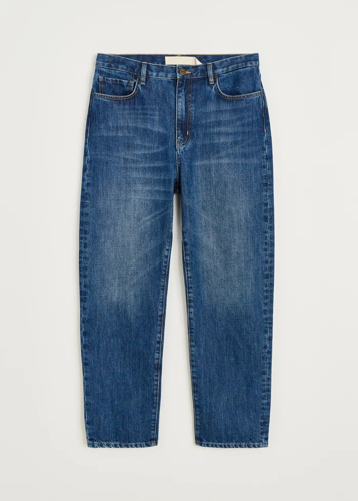 Aiayu - Collin Midwaist Relaxed Jeans - Worn Blue