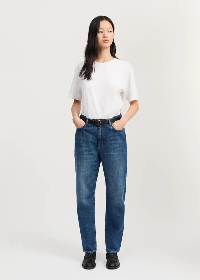 Aiayu - Collin Midwaist Relaxed Jeans - Worn Blue