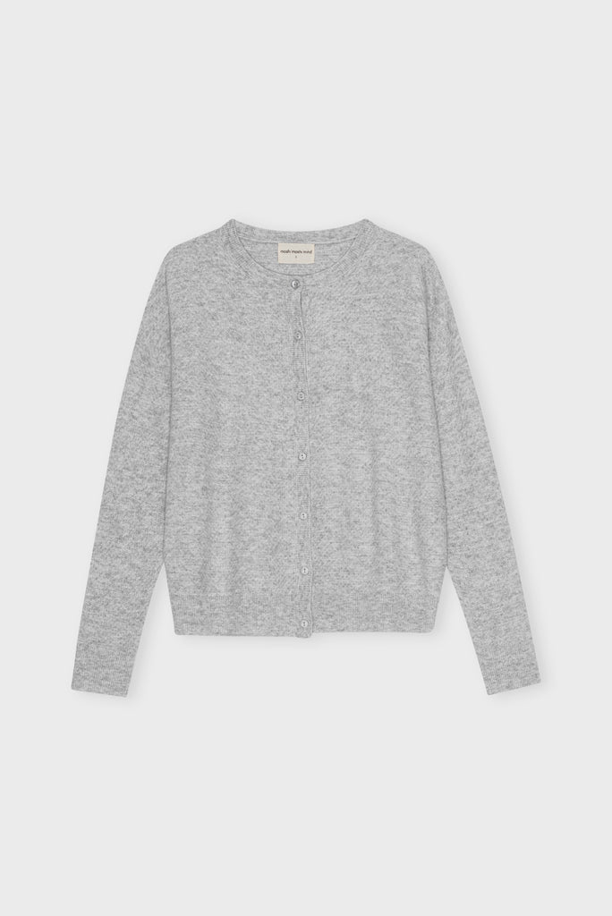 Moshi Moshi Mind - Dolly Cardigan - Light Grey Melange