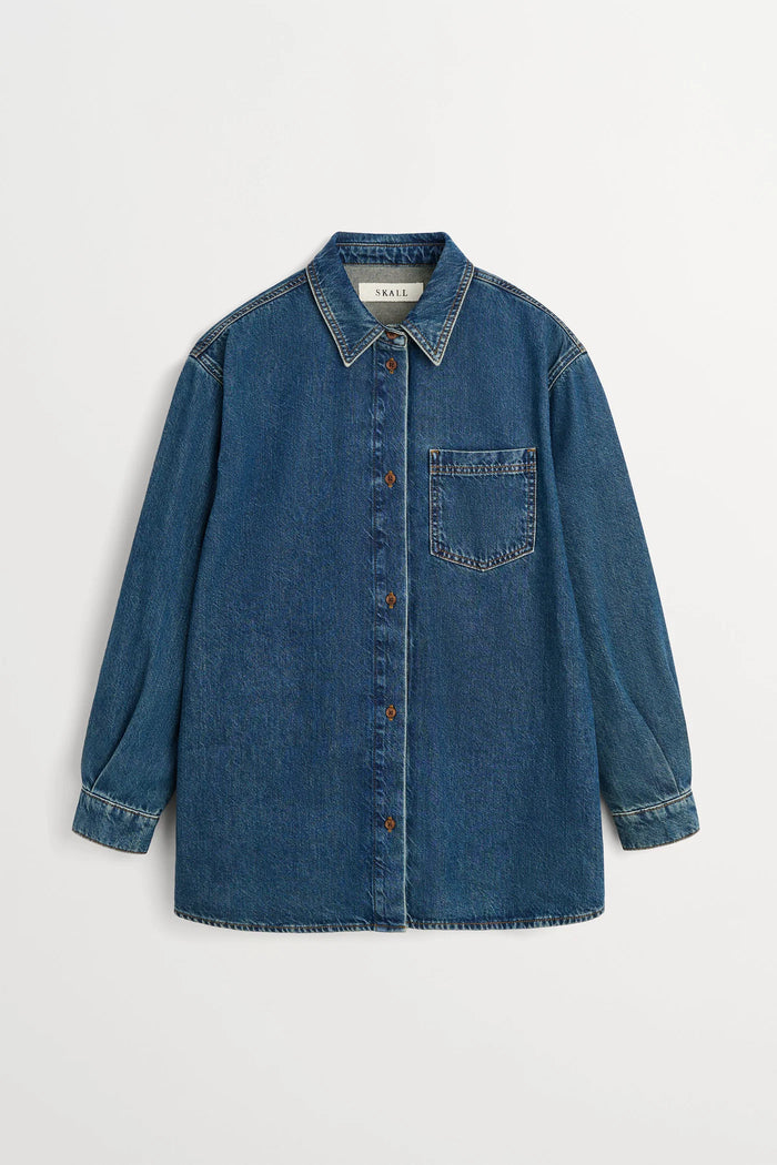 Skall Studio - Edgar Shirt - Washed Dark Blue