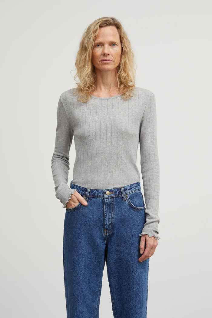 Skall Studio - Edie Blouse - Grey Melange