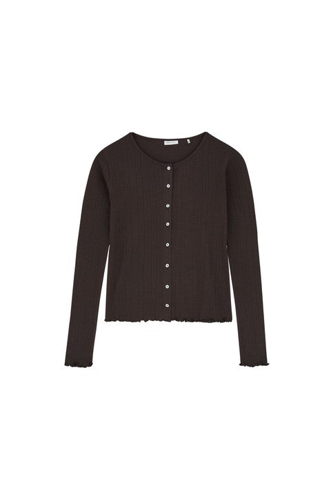 Skall Studio - Edie Cardigan - Dark Brown