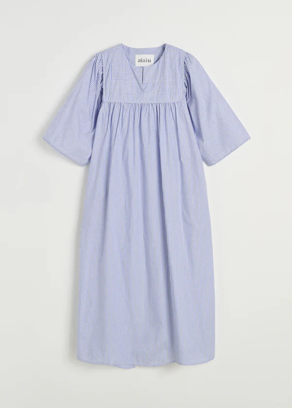 Aiayu - Enola Dress Petite - Mix Air Blue