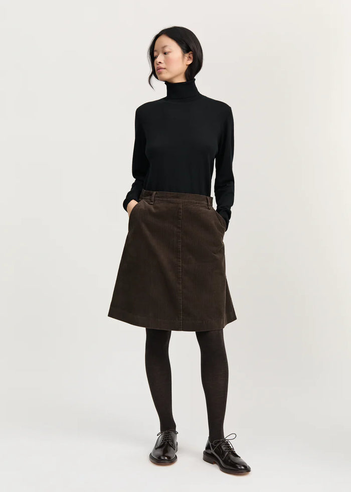 Aiayu - Estelle Skirt Cordoroy - Smokey Brown