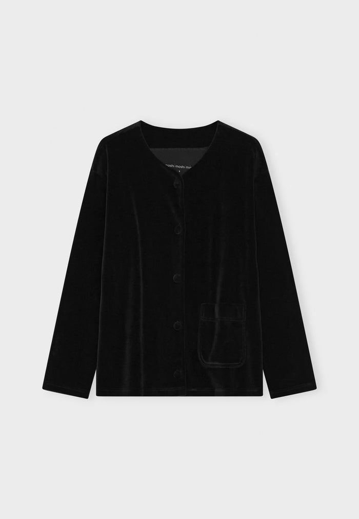Moshi Moshi Mind - Harmony Shirt Velvet - Black