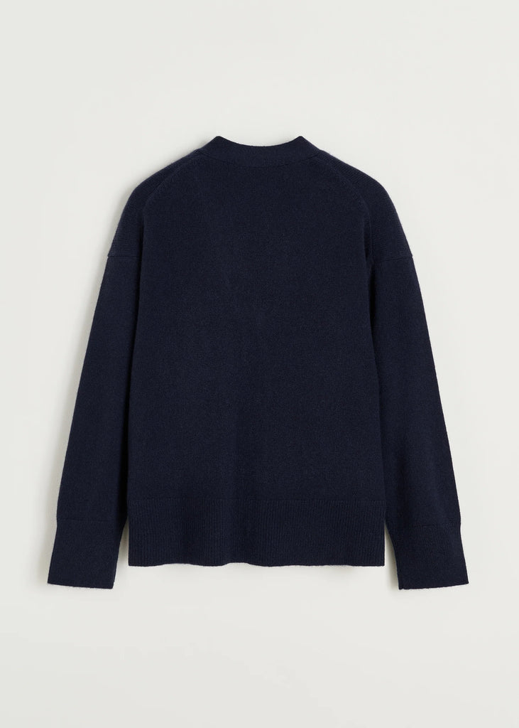 Aiayu - Flora Cardigan - Black Blue