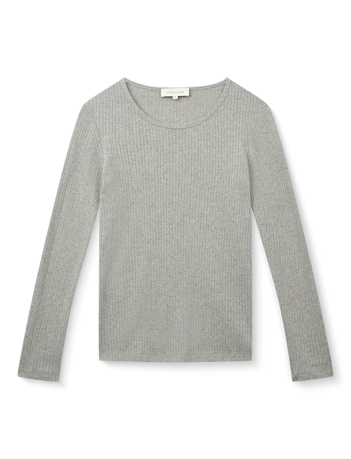 Studio Feder - Gertrud Bluse - Grey Melange