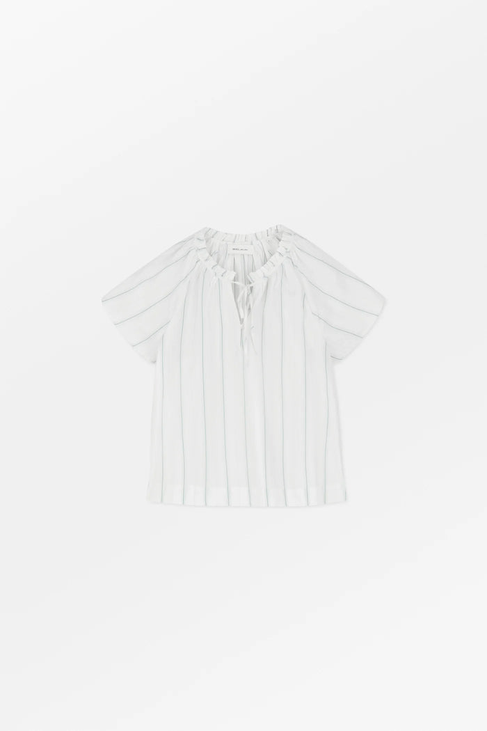 Skall Studio - Gabrielle Blouse - White/Navy Stripe