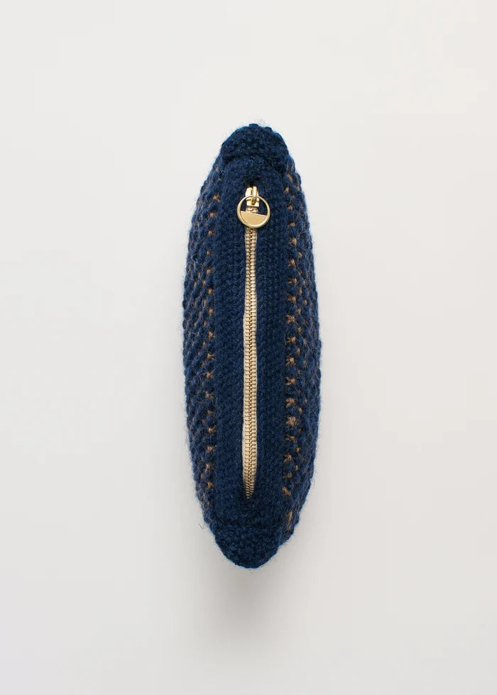 Aiayu - Helen Classic Clutch - Mix Navy/Brown