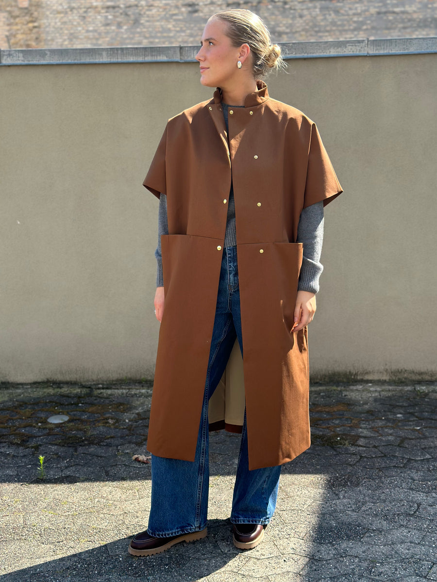 Crowd - Long Mok Cotton - Chocolate Brown