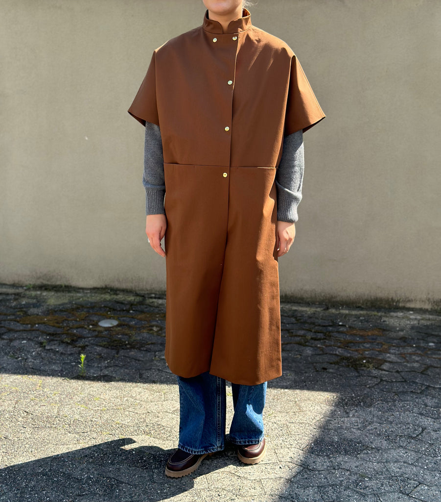 Crowd - Long Mok Cotton - Chocolate Brown