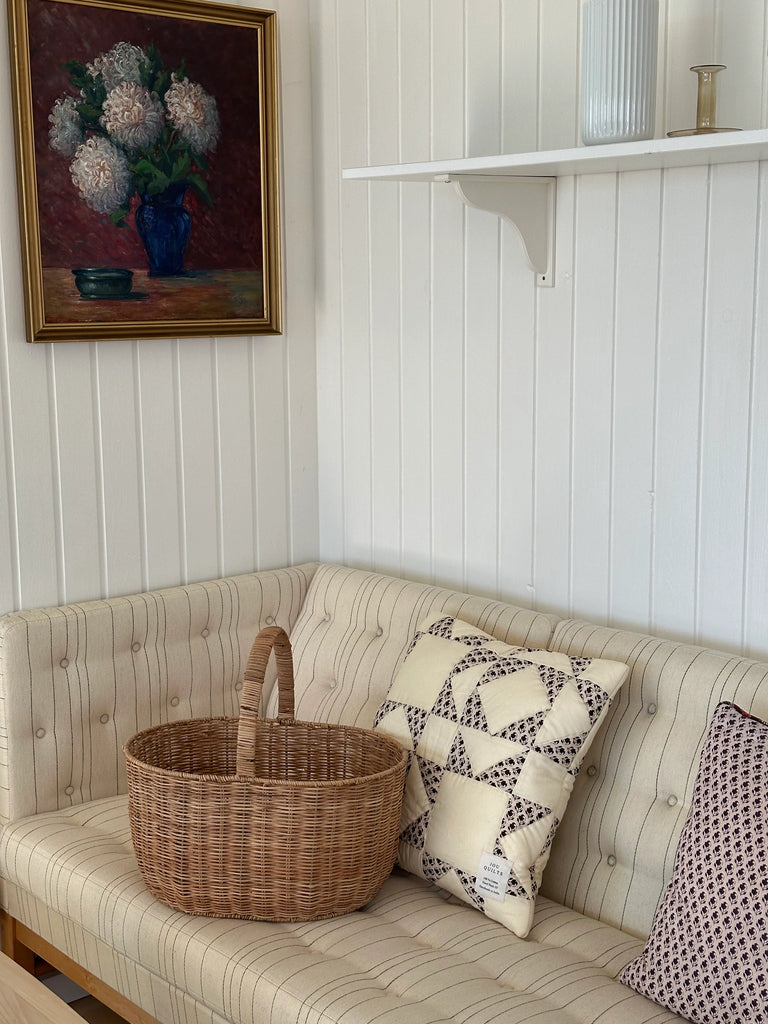 Jou Quilts - Rattan Shopping Basket -