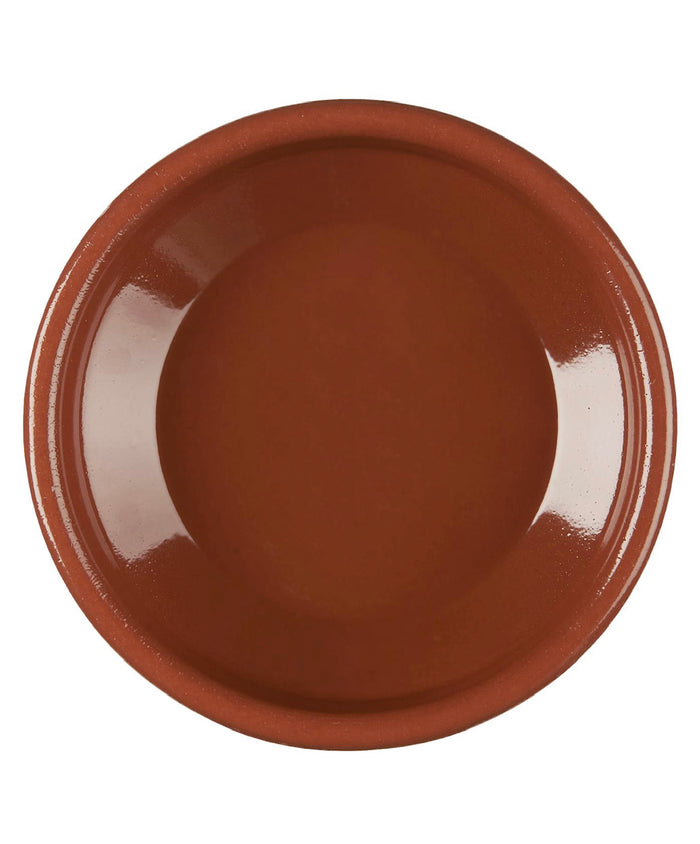 GLASERET SERVERINGSSKÅL/DYB TALLERKEN Ø20,5 - TERRACOTTA