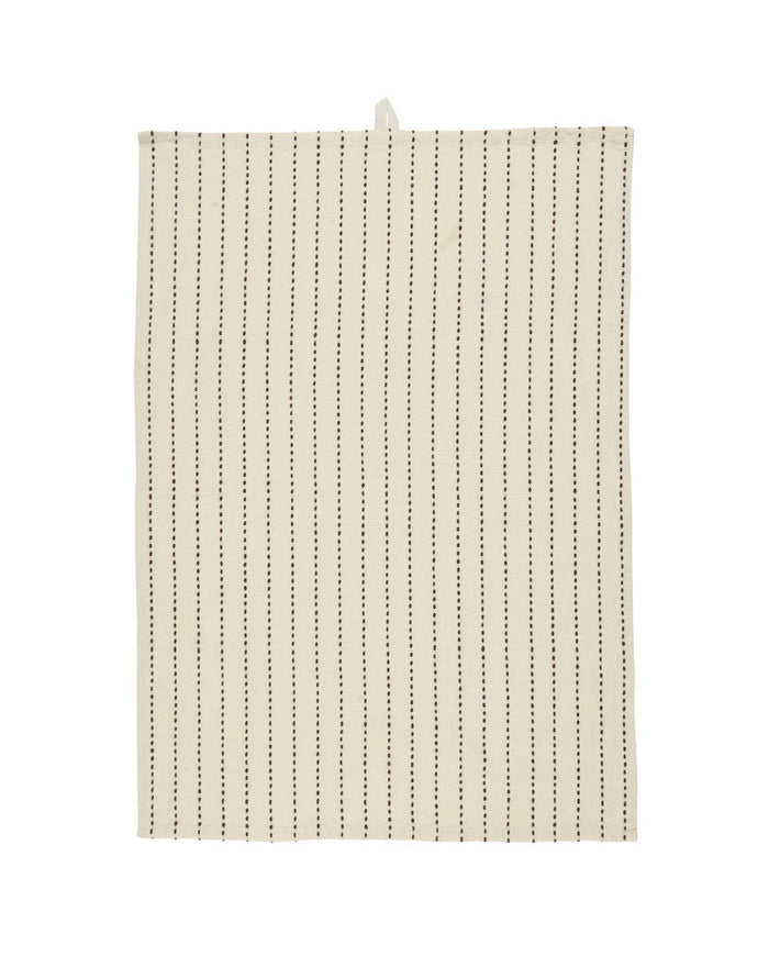 Viskestykke - Natur m. brune striber