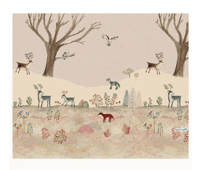 MAILEG - Gavepapir 10 M - Winter Wonderland