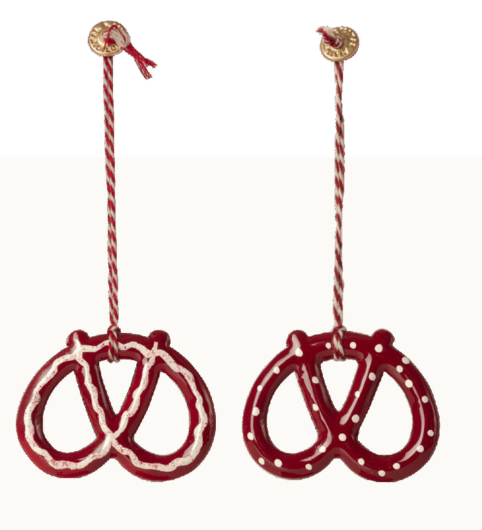 MAILEG - METAL ORNAMENT - KRINGLER 2 varianter