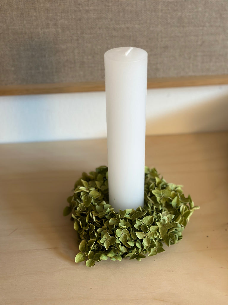 Tørret Hortensia Krans - Ø14 cm